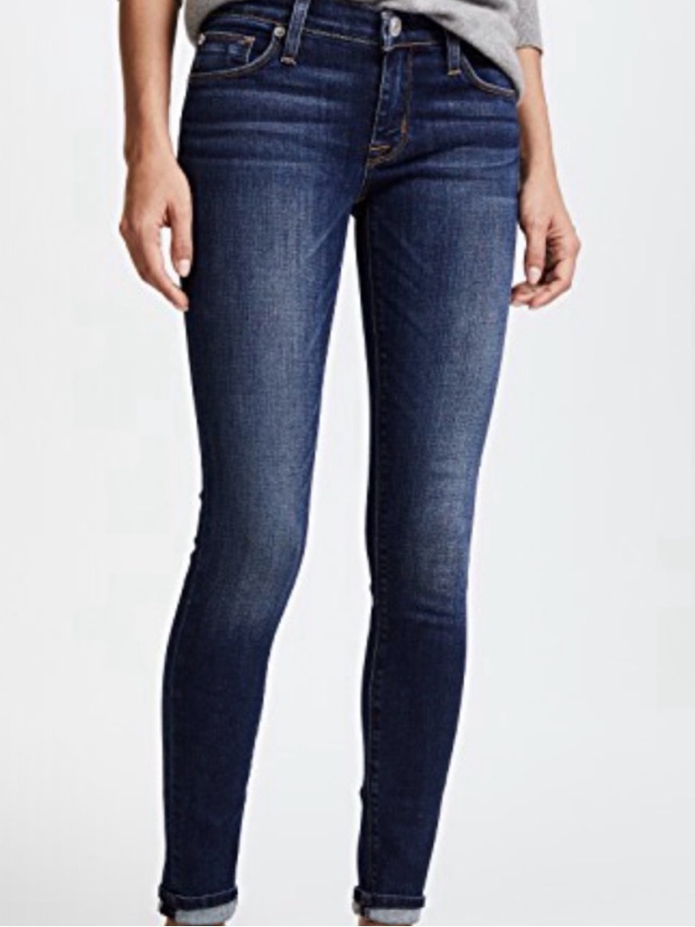 Hudson Dark Indigo Krista Super Skinny Jeans 27 Ankle